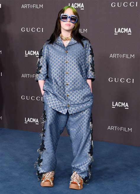 billie eilish gucci suit|billie eilish lacma dress.